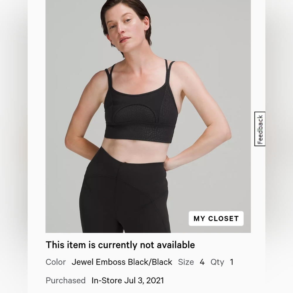 ❌️SOLD❌️ Lululemon Sports Bra - Picture 5 of 5